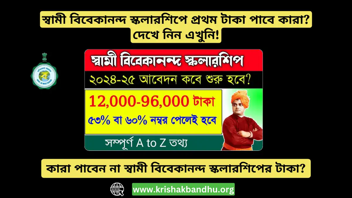 স্বামী বিবেকানন্দ স্কলারশিপে প্রথম টাকা পাবে কারা? দেখে নিন এখুনি!